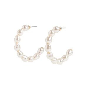 LELE SADOUGHI - Stardust Pearl Hoop Earrings (NWT)